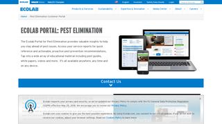 Pest Elimination Customer Portal | Ecolab