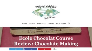 Review: Chocolate Making Course with Ecole Chocolat - Dame Cacao