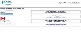 Xylem AWS - eCOM Web Site