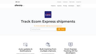 Ecom Express Tracking - AfterShip