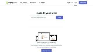 Shopify Theme Store Login - Ecommerce Website Templates - Free ...