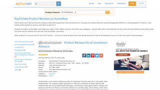eCommission Advance reviews on ActiveRain