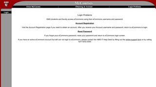 Login Problems - Harvard eCommons