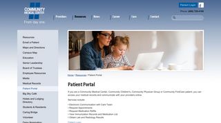 Patient Portal - Securely access your medical records | Community ...