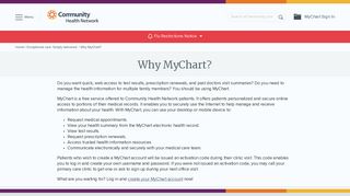 Why MyChart? | Community Health Network