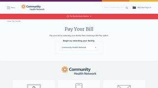 Pay Your Bill | Community Health Network