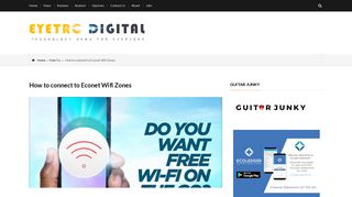 How to connect to Econet Wifi Zones - Tech News for Everyone ...