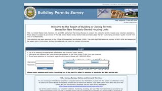 Login | Building Permits Survey (BPS) - Census Bureau