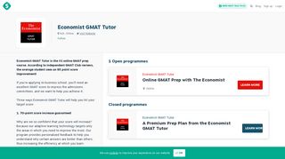 Economist GMAT Tutor | Sqore
