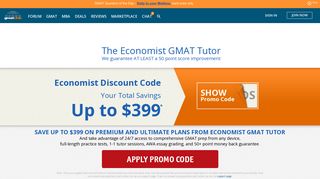 Save up to $399 on Economist GMAT Tutor | The GMAT Club
