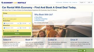 Economy Car Rentals Sitemap.