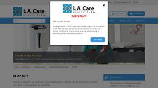 eConsult | L.A. Care Health Plan