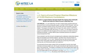 L.A. Care's eConsult Program Reaches Milestone of 15,000 ...