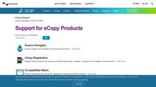 eCopy Support | Nuance