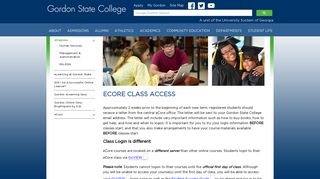 eCore Class Access - Gordon State College