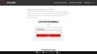 eCornell | Log in - Portal | eCornell