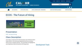 ECOS - The Future of Hiring - CalHR - CA.gov
