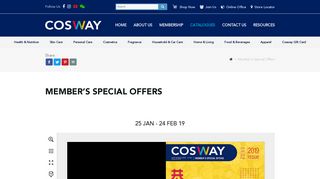 Cosway Member's Special Offers