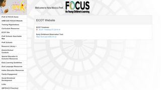ECOT Site - - NM PreK