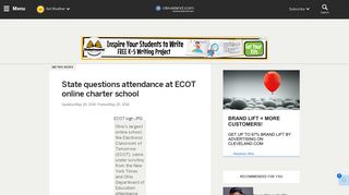 State questions attendance at ECOT online charter school | cleveland ...