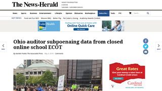 Ohio auditor subpoenaing data from closed online school ECOT | Ohio ...