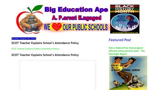 Big Education Ape: ECOT Teacher Explains School's Attendance Policy