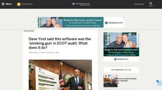 Dave Yost said this software was the 'smoking gun' in ECOT audit ...