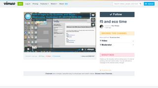 How to login to F5, Ecotime, and Skype - Wednesday ... - Vimeo