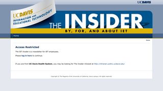 The Insider - UC Davis