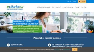 e-Courier: Smart, secure email and file sharing service | no backdoor