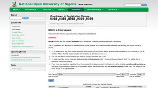 e-Courseware - National Open University of Nigeria