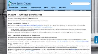 eCourts - Attorney Instructions - New Jersey Judiciary