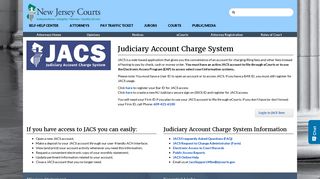 Judiciary Account Charge System (JACS) - NJ Courts