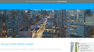 Ecova Is Now ENGIE Insight