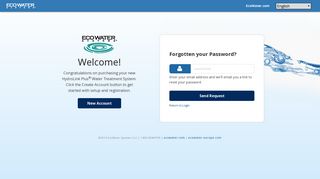 Forgotten Password? - Login - EcoWater