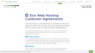 Eco Web Hosting Customer Agreements - Eco Web Hosting | Green ...