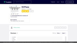 ECPlaza Reviews | Read Customer Service Reviews of ... - Trustpilot