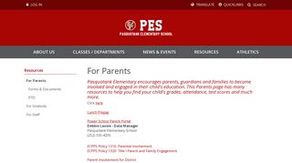For Parents - Elizabeth City-Pasquotank Public Schools