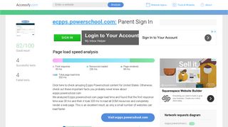 Access ecpps.powerschool.com. Parent Sign In