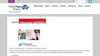 Complete Purchasing Services - AdvantAge Ontario