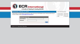 ECR Dealer Portal Login