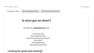 Is ecsn.gov.au down?