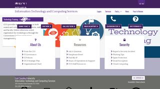 ITCS | Information Technology and Computing Services | ECU