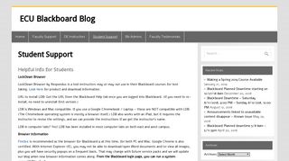 Student Support | ECU Blackboard Blog