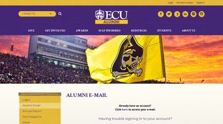 East Carolina University - Alumni Email - ECU Alumni Association