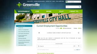 Current Employment Opportunities | Greenville, NC