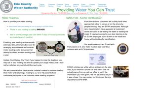 Meter Readings - Erie County Water Authority