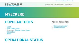 MyEckerd | Eckerd College – MyEckerd Portal