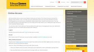 Online Access | Edward Jones