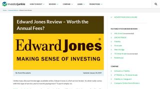 Edward Jones Review - Worth Paying for the Annual Fees?